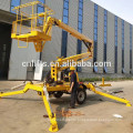 two persons hydraulic towable boom lift electric trailer spider lift for sale